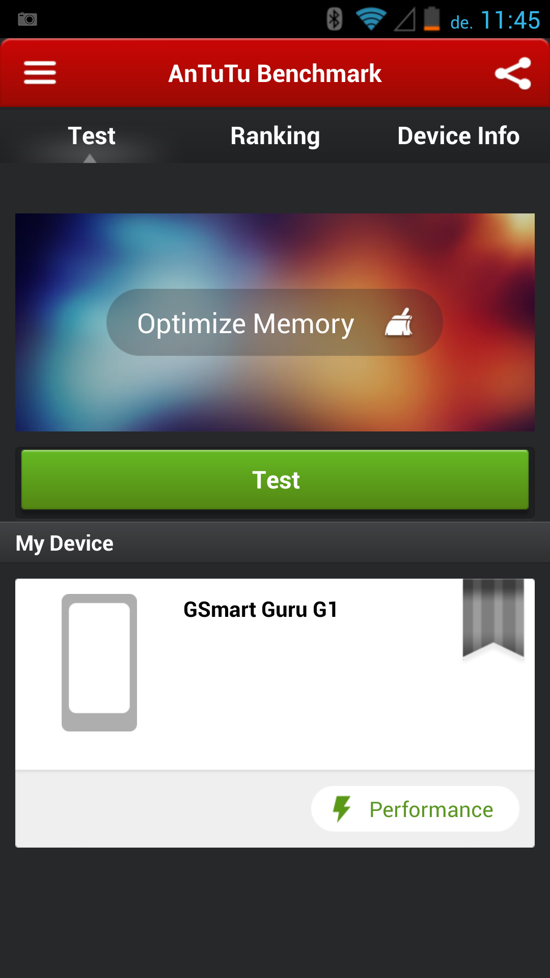 Gigabyte GSmart Guru G1 - Antutu Benchmark Gigabyte GSmart Guru G1 - Antutu Benchmark