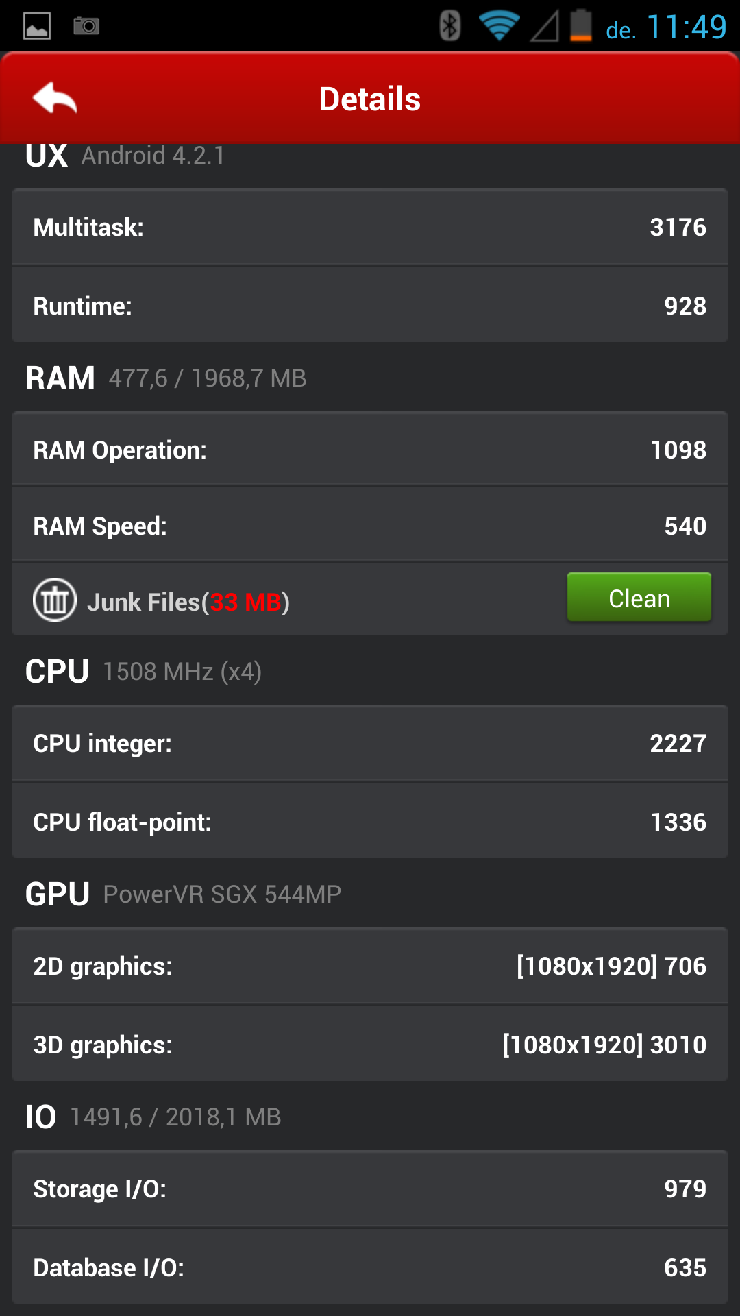Gigabyte GSmart Guru G1 - Antutu Benchmark Gigabyte GSmart Guru G1 - Antutu Benchmark