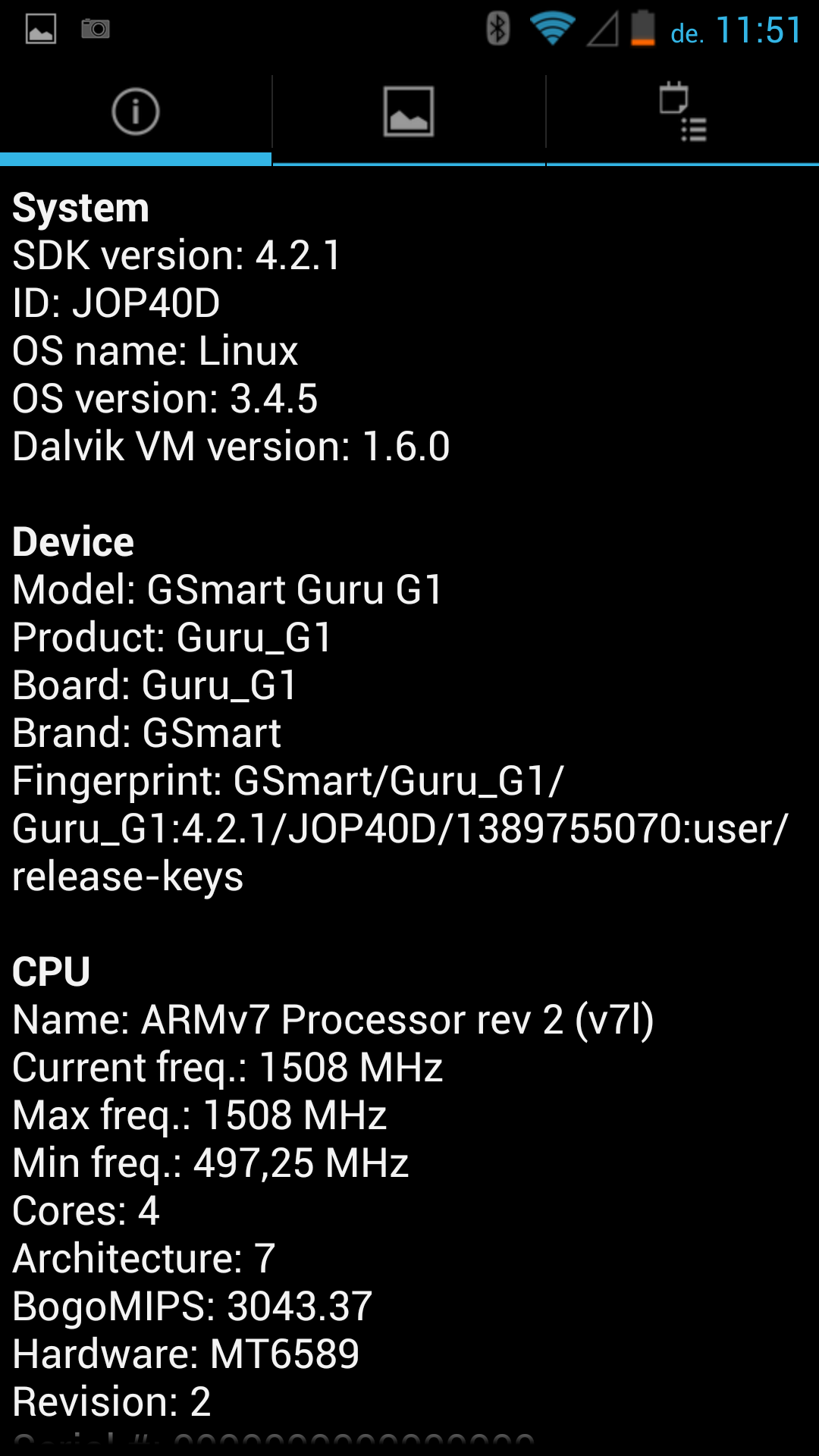 Gigabyte GSmart Guru G1 - Quadrant Benchmark Gigabyte GSmart Guru G1 - Quadrant Benchmark