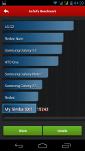 Gigabyte GSmart Simba SX1 - Antutu Benchmark
