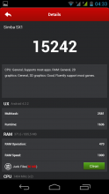 Gigabyte GSmart Simba SX1 - Antutu Benchmark