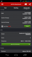 Gigabyte GSmart Simba SX1 - Antutu Benchmark