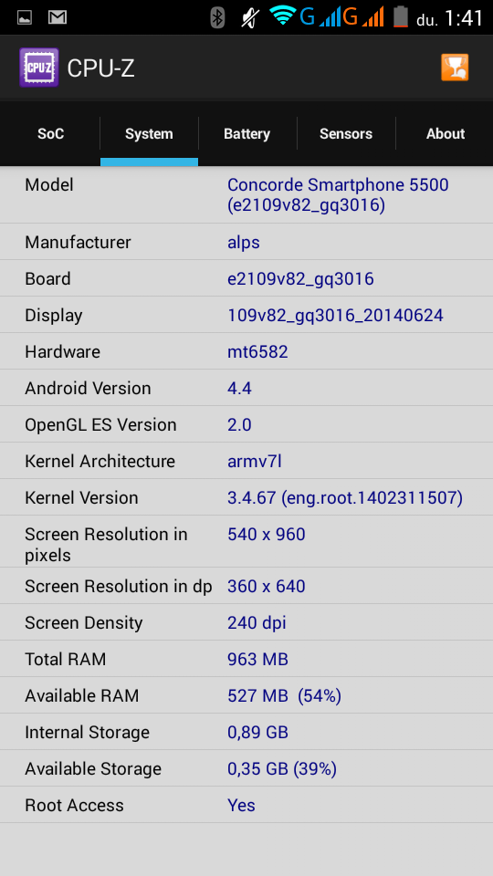 Concorde SmartPhone 5500