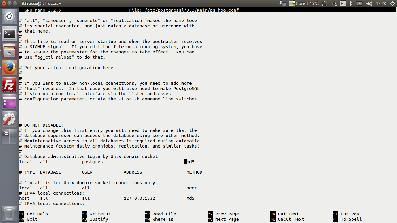 Ubuntu 14.04 LTS - LAMP server - PostgreSQL - phpPgAdmin install