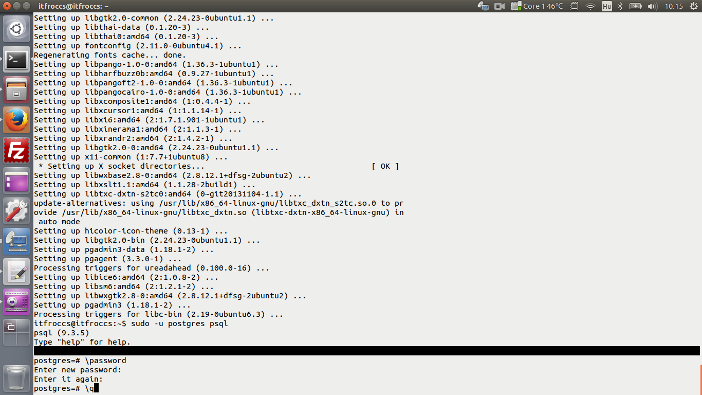 Ubuntu 14.04 LTS - LAMP server - PostgreSQL - phpPgAdmin install