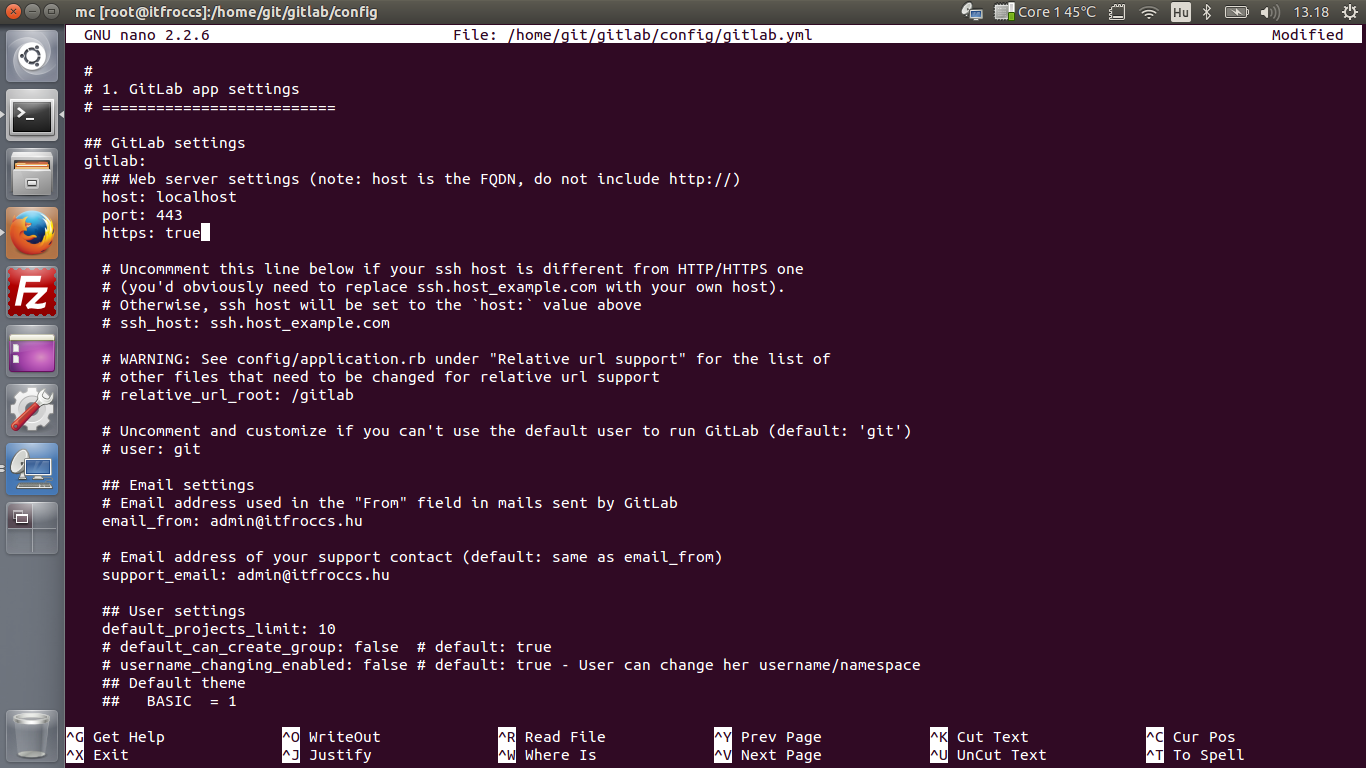 Ubuntu 14.04 LTS - Git - GitLab - HTTPS
