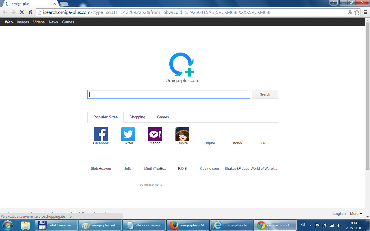 Omiga-plus.com /malware/ - uninstall
