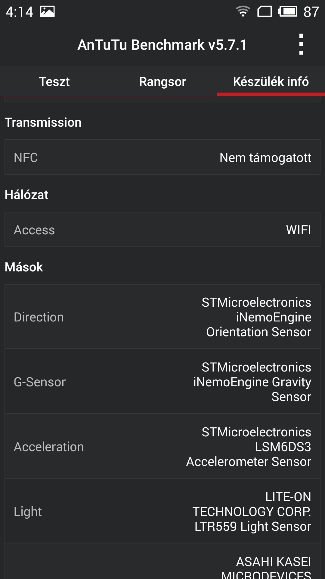 Meizu M2 Note - Antutu Benchmark