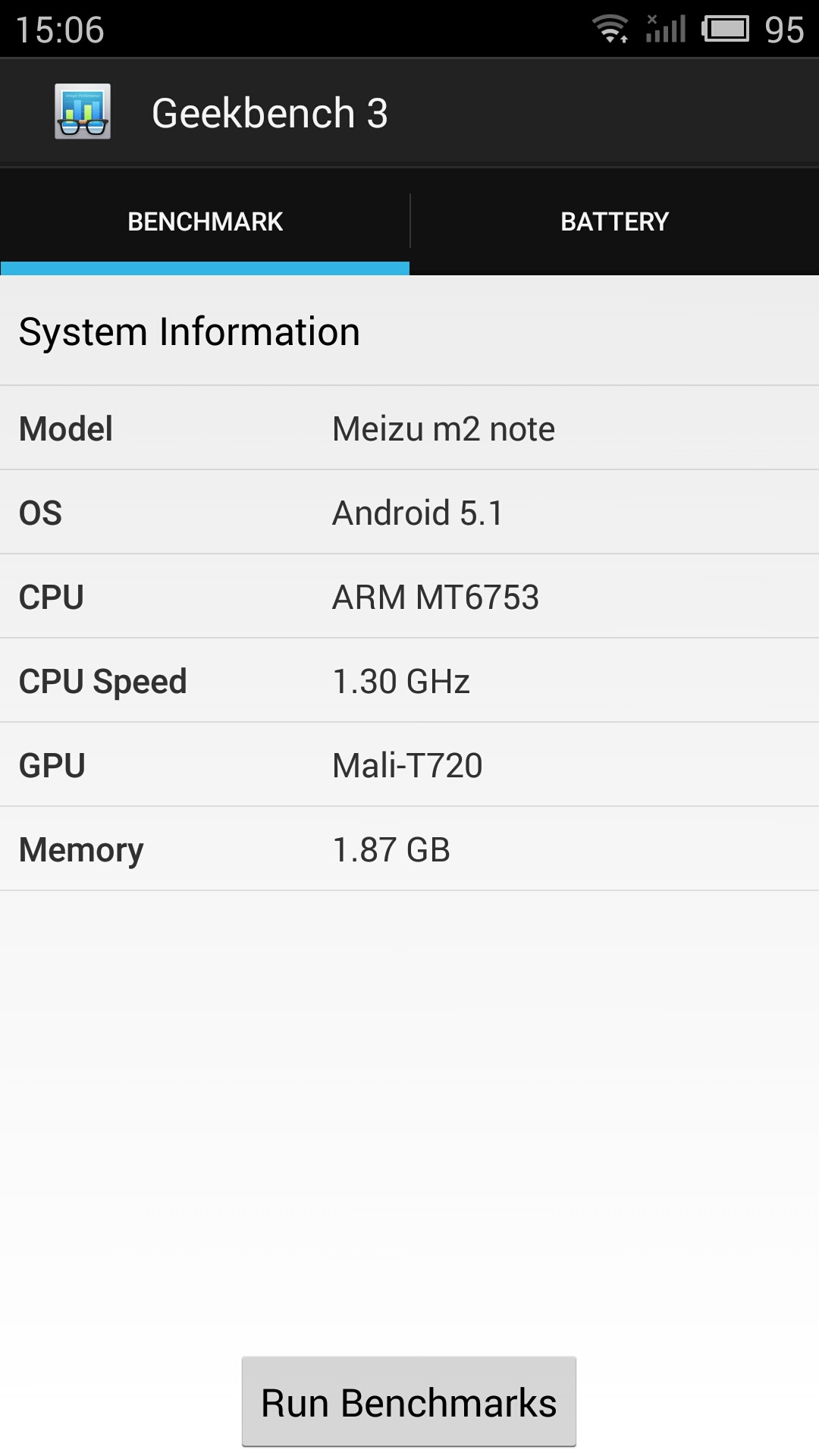 Meizu M2 Note - Geekbench 3