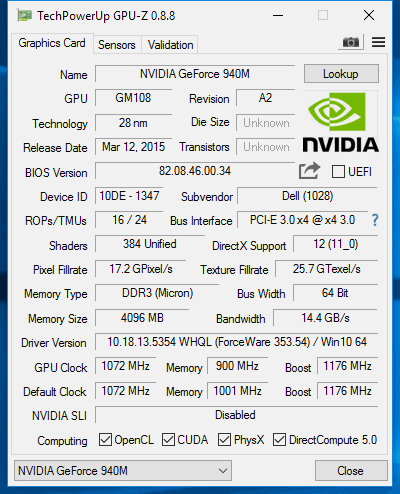 Dell Inspiron 24 7459 All in One GPU-Z - www.itfroccs.hu