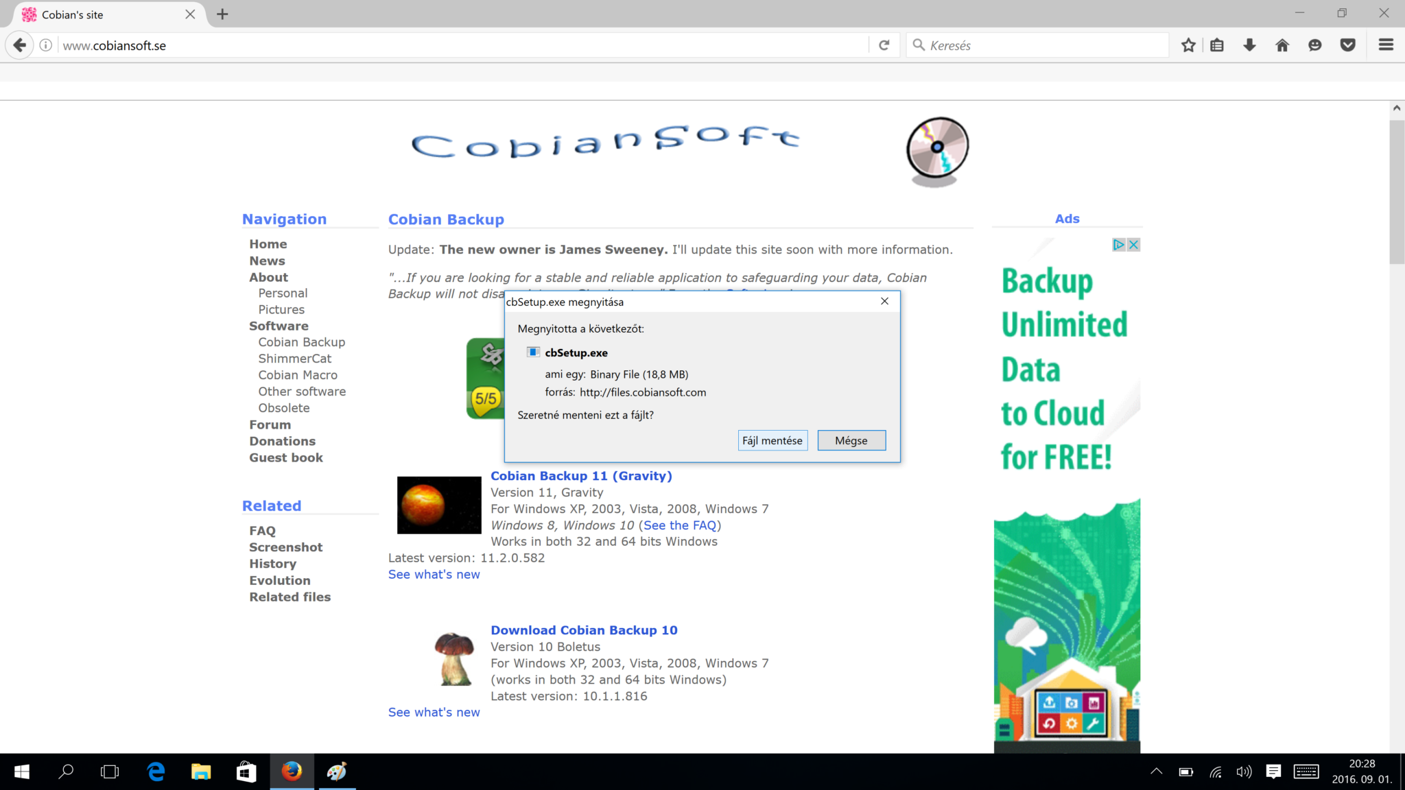 Cobian Backup 11 (Gravity)