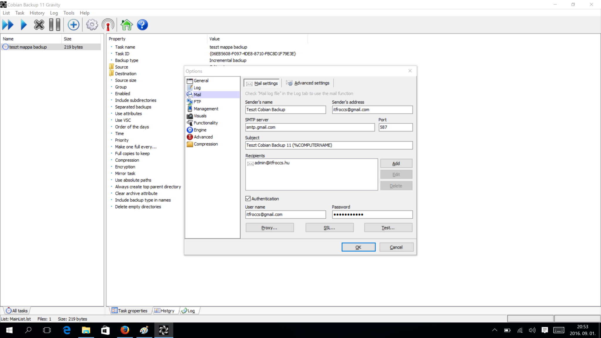 Cobian Backup 11 (Gravity)