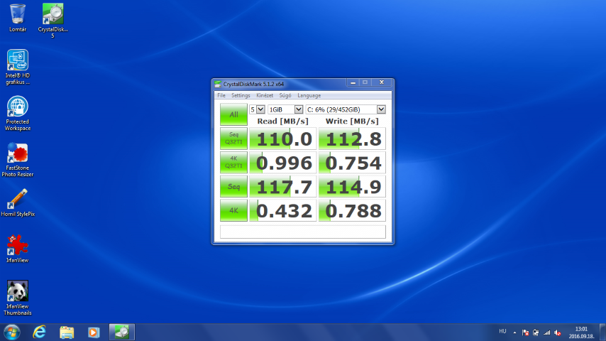 Dell Latitude E5570 - CrystalDiskMark