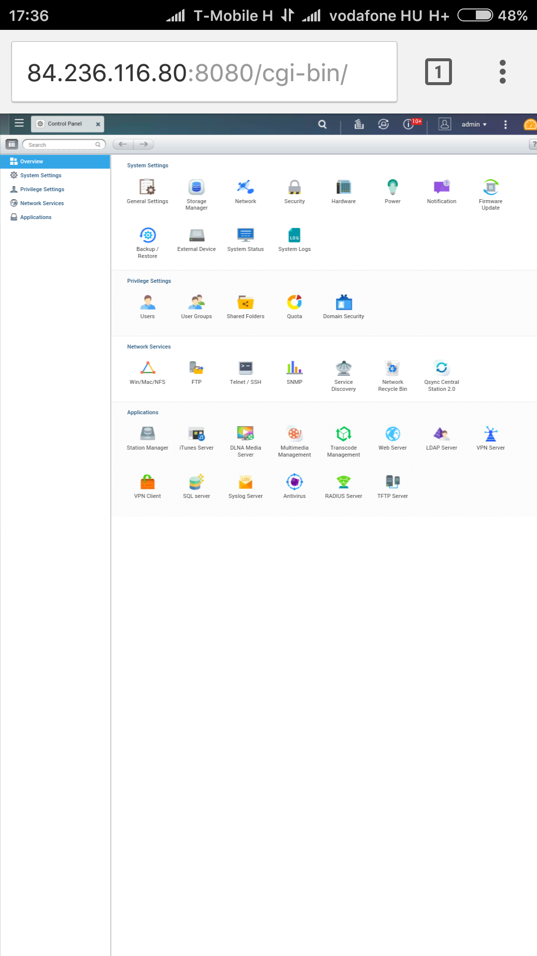 Qnap mycloud Androidon