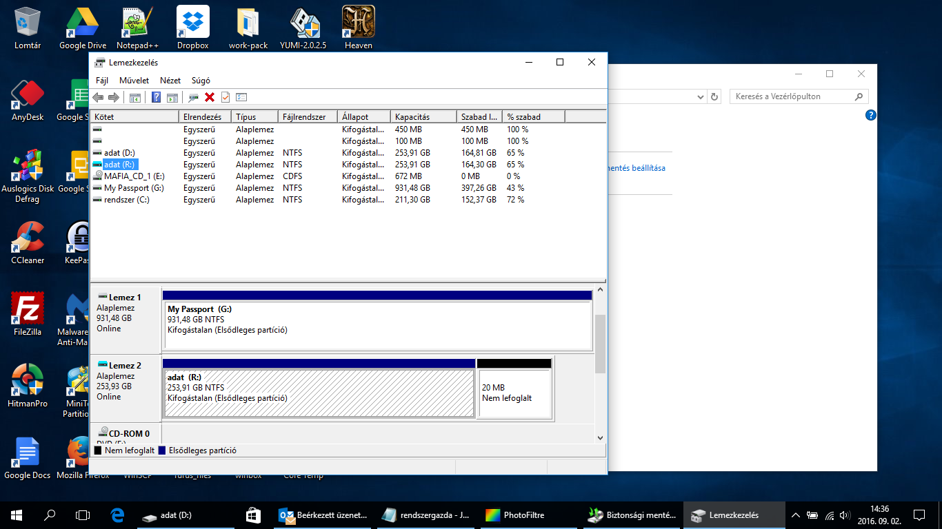 Biztonsági mentés és visszaállítás (Windows 7, Windows 8, Windows 8.1, Windows 10)