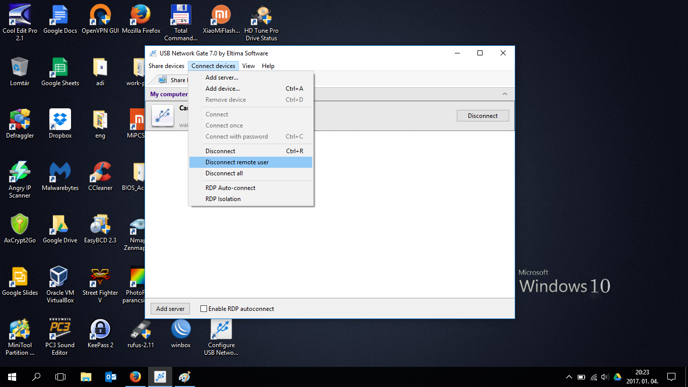 USB Scanner megosztása hálózaton - Eltima USB Network Gate