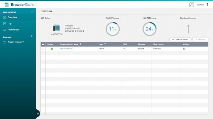 QNAP Cloudlink, Browser Station