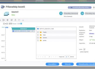 QNAP NAS: Pillanatképek beállítása és használata