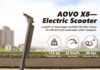 AOVO X8 elektromos roller | 10 hüvelykes gumi, 36 V 10 Ah akkumulátor 350 W motor, 25 km/h maximális sebesség 30-48 km hatótáv, 3 sebesség, kivehető akkumulátor, fekete AOVO X8 elektromos roller