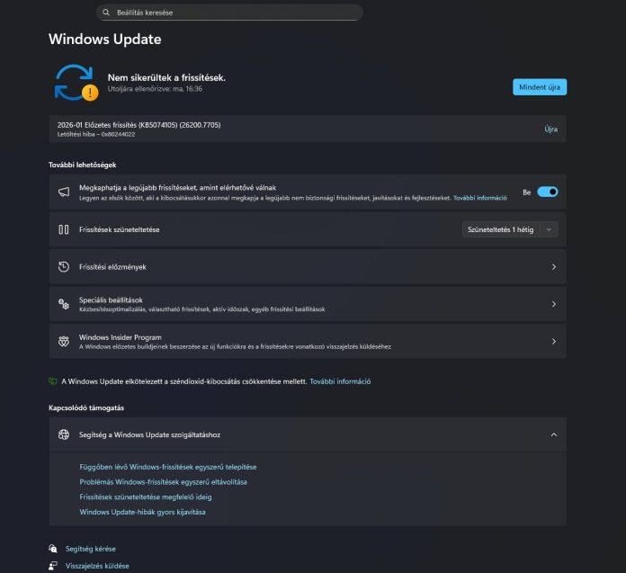 Preview Update (KB5074105) (26200.7705) install error Preview Update (KB5074105) (26200.7705) install error